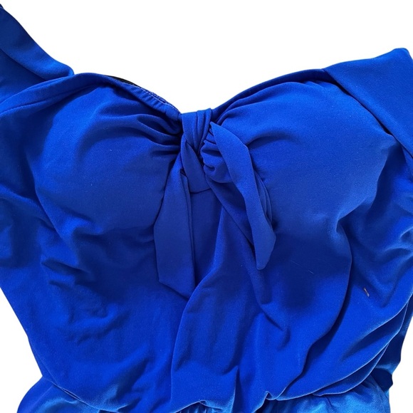 Women’s One Piece Blue Swimsuit Size Large - Picture 8 of 8